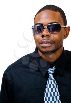 Royalty Free Photo of a Man Wearing Sunglasses