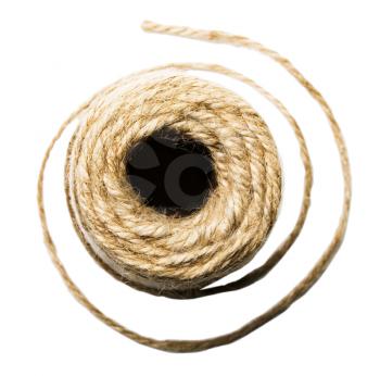 Spool of twine isolated over white