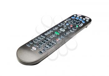 Television remote control isolated over white