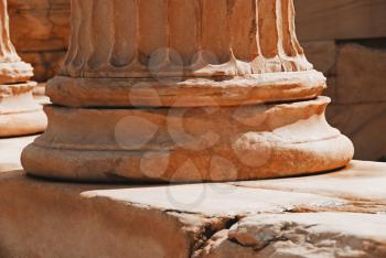 Ruins of a column, Acropolis, Athens, Greece