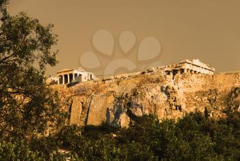 Ruins of a citadel, Acropolis, Athens, Greece