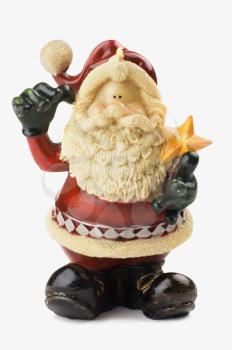 Close-up of a Santa Claus figurine