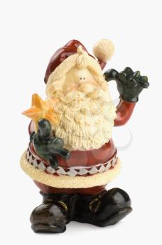 Close-up of a Santa Claus figurine