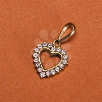 Close-up of a heart shaped pendant