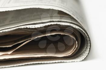 Close-up of newspapers bundle
