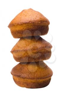 Close-up of a stack of muffins