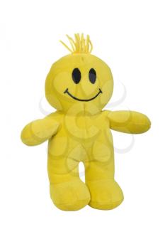 Close-up of a soft toy with smiley face