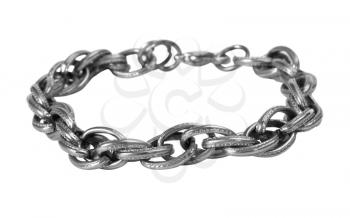 Close-up of a chain bracelet