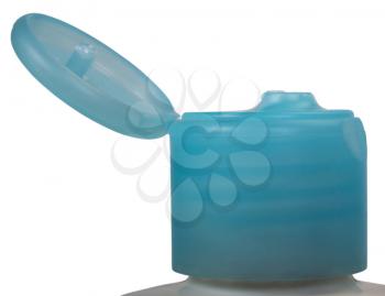 Close-up of the cap of a moisturizer bottle