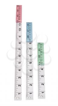 Close-up of tape measures