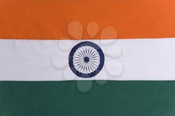 Close-up of an Indian flag