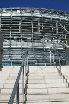 Staircase of a stadium, Aviva Stadium, Dublin, Republic of Ireland