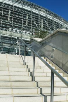 Staircase of a stadium, Aviva Stadium, Dublin, Republic of Ireland