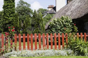 Fence of a restaurant, Adare, County Limerick, Republic of Ireland