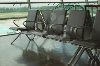 Chairs in an airport lounge, Cork Airport, Cork, County Cork, Republic of Ireland