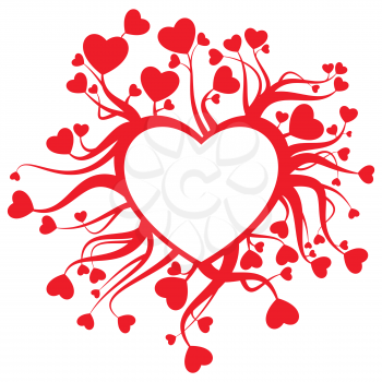 Royalty Free Clipart Image of a Heart Design