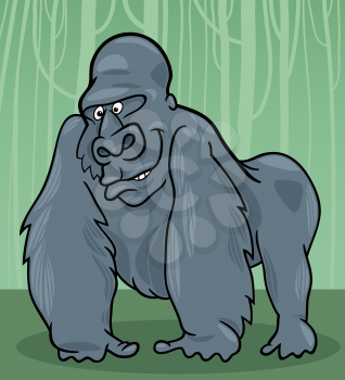 Royalty Free Clipart Image of a Gorilla