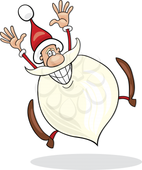 Royalty Free Clipart Image of a Happy Santa