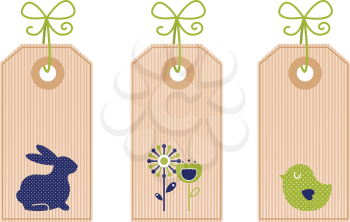 Royalty Free Clipart Image of Easter Tags