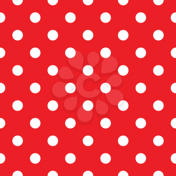 Polka dot fabric. Retro vector background or pattern