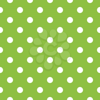 Apple green dotted seamless pattern or background. Vector