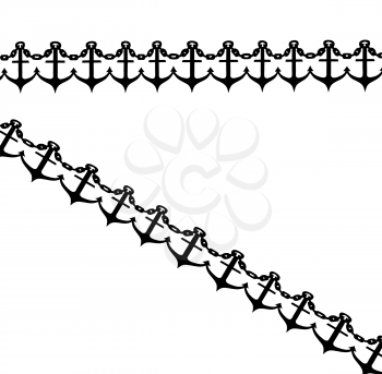 Royalty Free Clipart Image of an Anchor Border