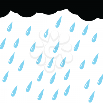 Royalty Free Clipart Image of a Raincloud 