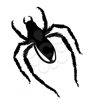 Royalty Free Clipart Image of a Spider