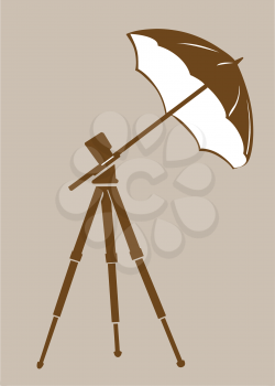Royalty Free Clipart Image of a Tripod