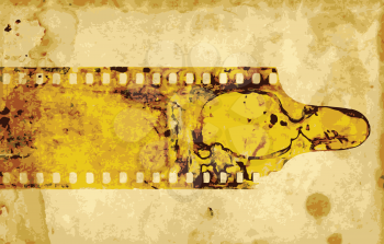 Royalty Free Clipart Image of a Filmstrip Background
