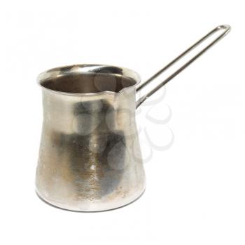 old coffee-pot on white background