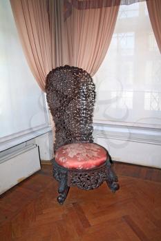 ancient chair in old house