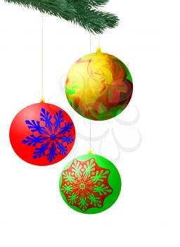Royalty Free Clipart Image of Ornaments
