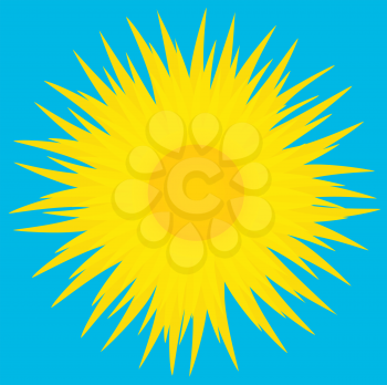 Royalty Free Clipart Image of the Sun