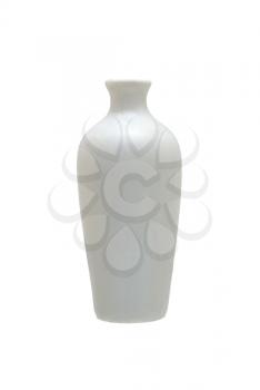 Decorative porcelain vase on a white background.                   