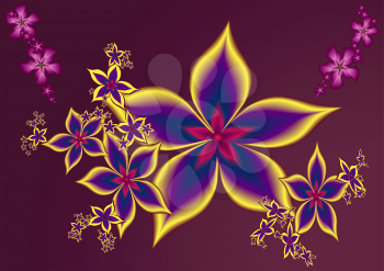 Abstract floral background, vector illustration EPS8.