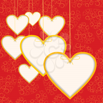 Hearts, valentines, EPS10 - vector graphics.