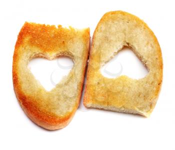 heart bread toast