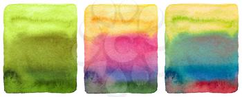 Abstract watercolor painted background. Grunge wet paper template. Collection. Isolated.