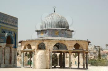 the temple mount in Jerusalem in Israel