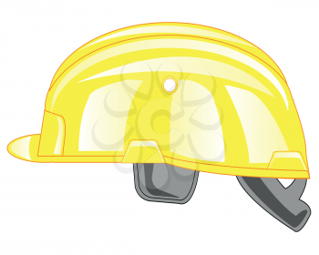 Helmet building wanted colour on white background is insulated