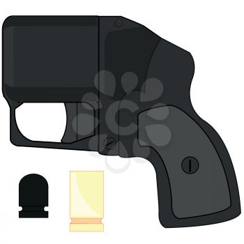 Vector illustration of the traumatic gun for defence wasp