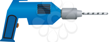 Royalty Free Clipart Image of an Electric Drill