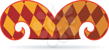Royalty Free Clipart Image of a Jester Hat