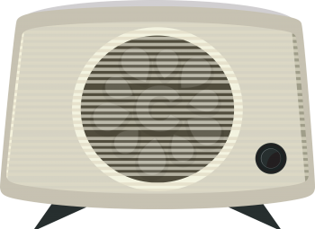 Royalty Free Clipart Image of a Antique Radio