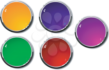 Set of color buttons 1