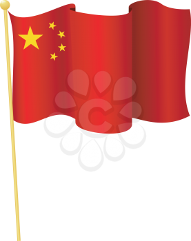 Vector illustration of the flag China