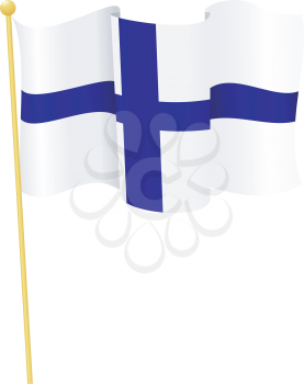 Vector illustration of the flag Finland
