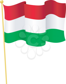 Vector image of the national flag of Hungary