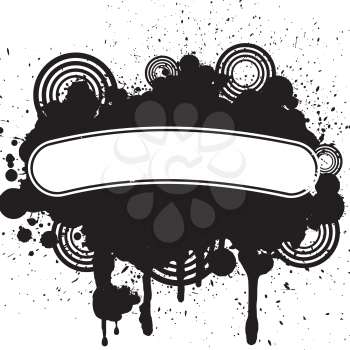 Vector design of abstract grunge tattoo